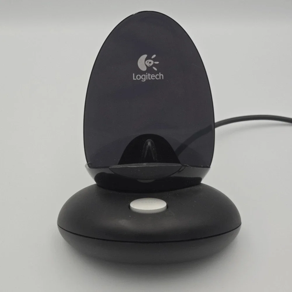Logitech MX Laser M-RAG97 Black & Gray Wireless Mouse w/ Dock Charger &A‎ dapter